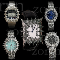 Montre en acier inoxydable étanche avec boîtier en acier surélevé de style Y2k, design personnalisé, mouvement unique en forme de griffe
