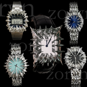 Jam Tangan <span class=keywords><strong>Stainless</strong></span> <span class=keywords><strong>Steel</strong></span> Tahan Air dengan Casing Baja Berduri Alabaster Y2k yang Dirancang Khusus, Gerakan Bentuk Cakar yang Unik - Product Image 5