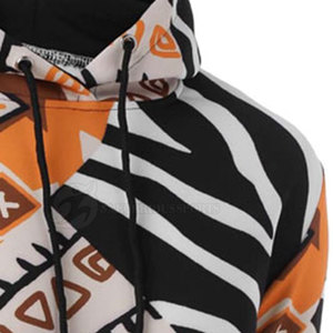 Sweatshirts à capuche pour hommes en coton polyester épais et doux Plus Size Indoor Outdoor Use Solid Sublimation Print Techniques Winter - Product Image 6