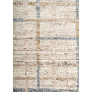 Alfombras de Lana Tejidas a Mano de Gran Tamaño, Color Marfil, con Patrón Geométrico Rectangular, Alfombras 3D para el Hogar, para Sala de Estar, Pasillo - Re-1609 - Product Image 3