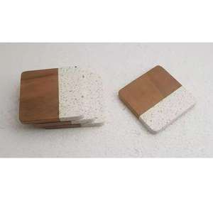 Dessous de verre en pierre de granit Offre Spéciale Dessous de verre en bois marbre Ustensiles de cuisine du fabricant indien Dessous de verre en pierre d'agate - Product Image 1