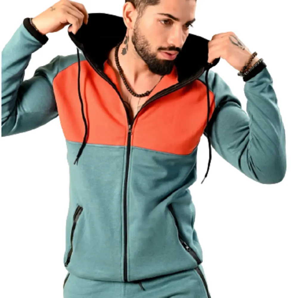 Custom Logo Mens Cotton Plain Hoodie Double Layer Hood Sweatshirt Streetwear Pullover 100% Heavyweight Solid Color Hoodies