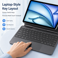 Étui clavier magnétique ultra-fin pour tablette avec pavé tactile, rechargeable, pour marque privée, compatible OEM/ODM