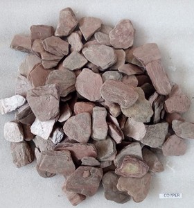 Finition de surface fendue de cailloux écrasés de conception traditionnelle d'ardoise de cuivre indienne naturelle pour des planteurs d'aménagement paysager de jardin - Product Image 4