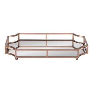 หรูหราพรีเมี่ยมถาดโลหะที่มีโลหะรอบจัดการผู้ค้าส่งผู้ผลิต - Product Image 2