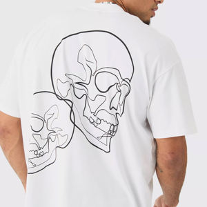 2024 T-shirt imprimé personnalisé pour hommes 100% coton lourd 260 grammes poids du tissu T-shirt uni de haute qualité avec sérigraphie - Product Image 3