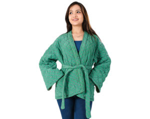 Chaqueta de invierno para mujer, ropa de mujer, chaqueta India hecha a mano, abrigo sólido acolchado de algodón, abrigos acolchados Vintage con 2 bolsillos delanteros - Product Image 1