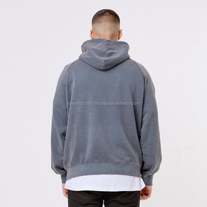 Vente en gros de pull à capuche uni de haute qualité 100% coton polaire épais avec logo personnalisé pour hommes anti-rides séchage rapide hiver - Product Image 3