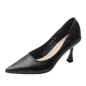 Zapatos de tacón de aguja negros para mujer, elegantes, ajustados, con cierre, para uso diario, básicos, formales, casuales, para negocios, con punta, estables - Product Image 5