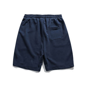 กางเกงขาสั้นผู้ชายผ้าฝ้ายเทอร์รี่ใส่สบายสำหรับผู้ชายกางเกงขาสั้นสตรีทเทอร์รี่แบบปรับแต่งได้ - Product Image 3