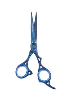 Professional Stainless Steel Barber Salon Hair Scissors <b>Razor</b>-Sharp Blue Straight Ceramic Handle 6.5 Inch Right-Handed Custom - Product Image 2