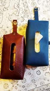 Elegante Caja para Pañuelos de Cuero Genuino Hecha a Mano, Duradera, con Opciones Personalizables para Decoración del Hogar y la Oficina - Product Image 2