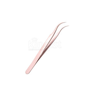 Accurate Stainless Steel Eyelash Tweezers with Slim Edges Lightweight Design Smooth Tip for Neat <b>Lash</b> Attachment - Product Image 1