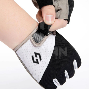 Unisex Half-<b>Finger</b> Sports Cycling <b>Gloves</b> with Touchscreen Anti-Slip Breathable Leather Construction Eco-Friendly for Outdoor Use - Product Image 1