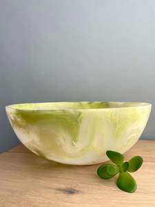 HANDMADE UNIQUE <b>ANTIQUE</b> -STYLE RESIN SERVING Bowl for Kitchen and Dining Round Shape Design Resin Serving Bowls - Product Image 5