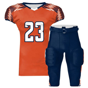 ชุดเครื่องแบบอเมริกันฟุตบอลสำหรับเยาวชนและผู้ใหญ่ชุดระบายอากาศพิมพ์ซับลิเมชันออกแบบได้ตามที่ต้องการสำหรับทุกเพศ - Product Image 1