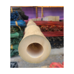 100% bambou naturel poteau droit bâtons de bambou traités durables cannes de bambou jaune traité écologique pour la construction - Product Image 3