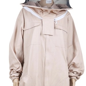 Chaqueta ventilada de 3 capas, traje de abeja con capucha transpirable para adultos, sombrero de apicultor, guantes de protección para apicultura, traje con velo - Product Image 3