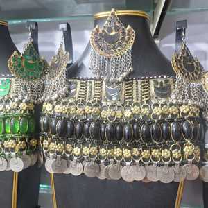 Collar de Gargantilla Tribal Kuchi afgano, joyería tradicional hecha a mano, collar bohemio étnico para mujer - Product Image 5