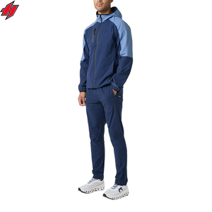 Meilleures ventes Survêtements en nylon pour hommes Impression de logo personnalisé Survêtement coupe-vent léger Survêtements de sport à séchage rapide - Product Image 2