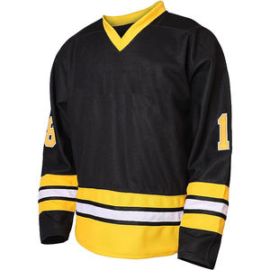 Conjunto de uniforme de hockey sobre hielo verde azul personalizado al por mayor incluye calcetines y pantalones de jersey con sublimación - Product Image 1