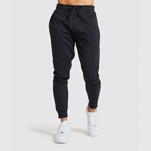 Cotton fleece sweatpants men and women adjustable waistband <b>soft</b> breathable material perfect for sportswear or street fashion - Product Image 1
