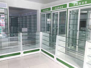 Armoire en verre pour équipement de <span class=keywords><strong>pharmacie</strong></span>, fabricant, usine, direct, magasin médical, étagères - Product Image 2