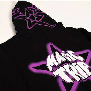 เสื้อฮู้ดดี้แบบซิป ดีไซน์เองได้ ผู้ชาย แขนยาวเต็มตัว มีกระเป๋าข้าง แฟชั่น - Product Image 5