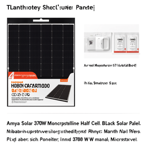 Panneau solaire monocristallin demi-cellule noir Ameya Solar 370W - Product Image 2