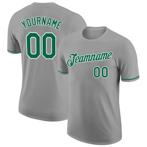 Venta al por mayor Direct camisas Engro ropa deportiva industria camisetas personalizadas gris Kelly verde-blanco rendimiento camiseta - Product Image 1