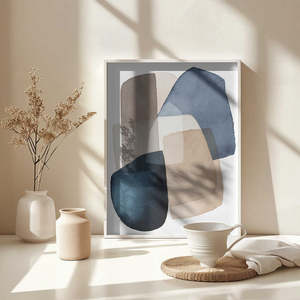 Bloques de Patrones de Naturaleza Muerta en Azul y Marrón - Product Image 2