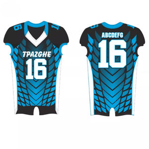 Lo último en camisetas de fútbol americano personalizadas al por mayor, camisetas de poliéster y LICRA para hombre, uniformes de fútbol americano bordados - Product Image 4