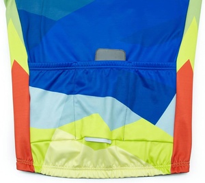 Maillot de Ciclismo Sublimado para Hombre, Invierno, Térmico, Forro Polar, Manga Larga, Camiseta de Ciclismo Cortavientos con 3 Bolsillos - Product Image 4