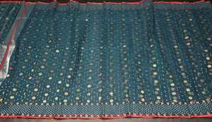 Calidad de exportación exclusiva Deshi Dhakai Green Jamdani Sharee para mujeres JAMDANI FABRIC Blue GREEN Golden Sky Blue de Bangladesh - Product Image 6