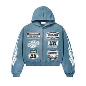 Fashionable OEM Custom Logo <b>Men</b> Casual <b>Jogger</b> Set Two Piece Set Cotton Polyester Male <b>Cargo</b> Comfortable Tracksuit for <b>Men's</b> - Product Image 2