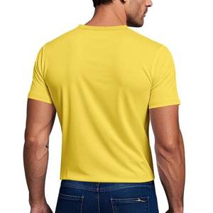 Camiseta de verano para hombre, Camisetas básicas holgadas de manga corta a la moda coreana, camisetas sólidas, camiseta de gran tamaño Unisex 260GSM - Product Image 3