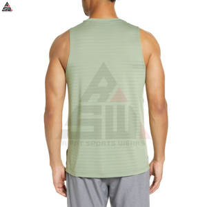 Débardeurs de gymnastique respirants tricotés et personnalisés avec OEM Service pour hommes Débardeurs Vêtements de sport Stringer Musculation Fitness Mode Gym Débardeur - Product Image 3