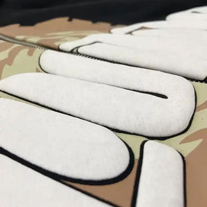 Sudadera con capucha negra personalizada del fabricante para hombre, sudadera de algodón con estampado de hojaldre, diseño de cremallera, logotipo bordado, venta al por mayor de ODM - Product Image 2