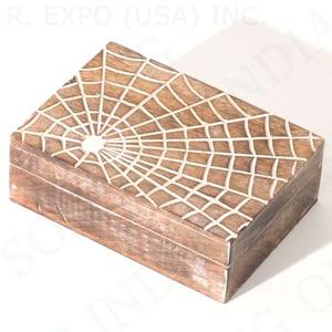 Hot Selling Mango and Acacia Wood Handcrafted Storage <b>Box</b> Natural Wood <b>Keepsake</b> with High Quality Multiple Use for Kitchen - Product Image 4