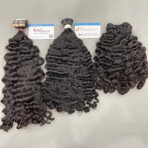 Meilleurs articles Paquets de cheveux bouclés birmans 100% brut vietnamien grand en stock pas de vente en gros synthétique - Product Image 1