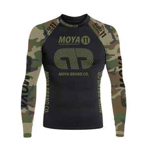 Custom Logo Breathable Jiu Jitsu <b>Rashguard</b> Long Sleeve <b>BJJ</b> Compression Shirt MMA Grappling Top for Men Made in Pakistan UPF50+ - Product Image 6
