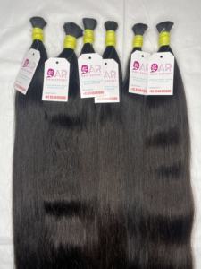 Extensiones de Cabello Humano Virgen Remy de Alta Calidad Directamente de la India, Cabello Humano de Templo, Liso Sedoso, Ondulado, Trama Única, Cabello de Alta Calidad - Product Image 3