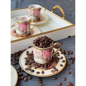 Tazza di caffè turco 24K Flores 12 pezzi per 6 persone - Product Image 3