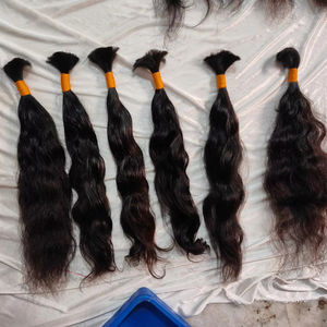 Cabello humano a granel de un solo donante más vendido sin procesar 100% Cutícula alineada DE LA India. Cabello humano natural - Product Image 1