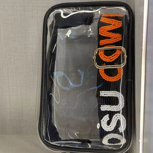 Handmade Beaded Strap Belt for <b>Shoulder</b> Hand Purse Colorful Durable <b>Bag</b> Handle Replacement Accessory for <b>Women</b> and Girls - Product Image 1