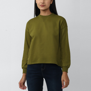 Sweat à capuche décontracté confortable et élégant pour femmes avec col rond du Bangladesh durable pour la saison d'automne - Product Image 1