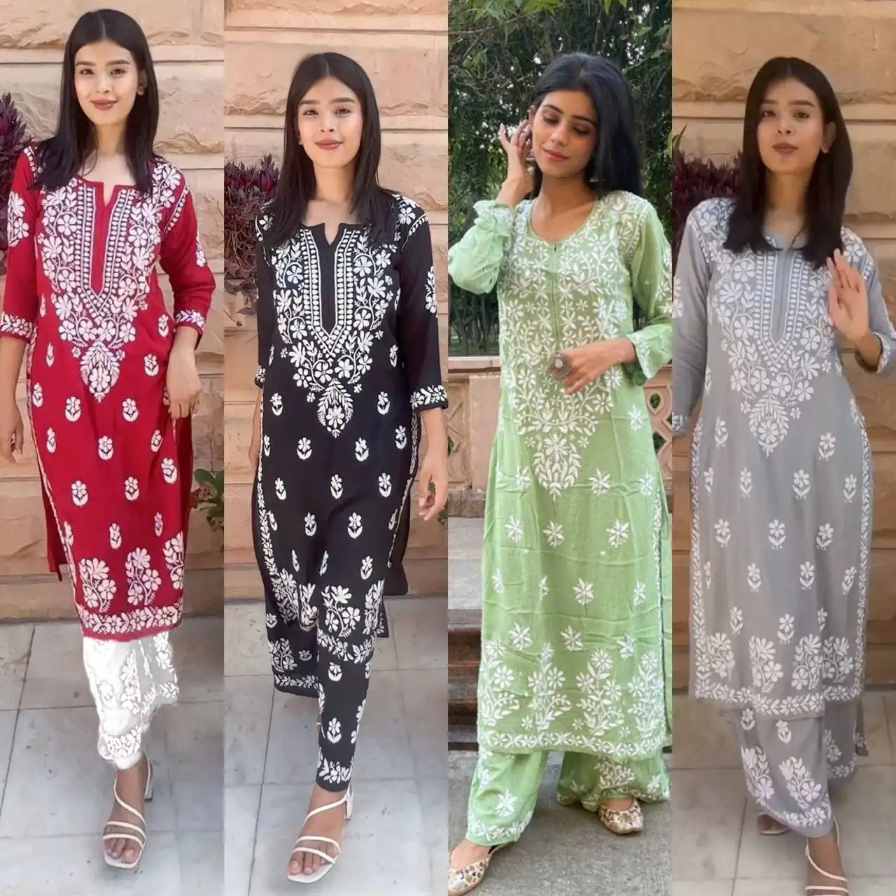 Fulpari Phụ Nữ Sẵn Sàng Thực hiện Ấn Độ Mặc In Thêu plazzo Kurti Với Dupatta Set Cho Cô Gái Phụ Nữ Giá Thấp Bởi Dgb Xuất Khẩu