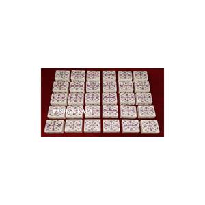 Cajas de Joyería Rectangulares de Mármol Blanco Natural Sólido con Incrustaciones de Nácar, Exclusivas para Regalos de Boda - Product Image 1