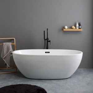 CLARISSA Vasca da Bagno Centrale in Acrilico Bianco, Prodotto Premium - Product Image 2