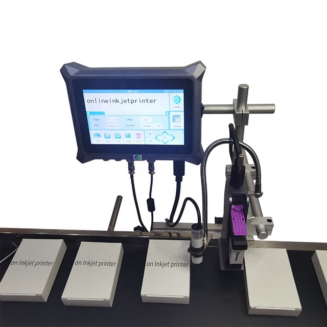 High Quality Thermal T-W Mini 5 Inch Touch Screen Solvent Continuous Automatic InkJet Batch Coding Machine Printer